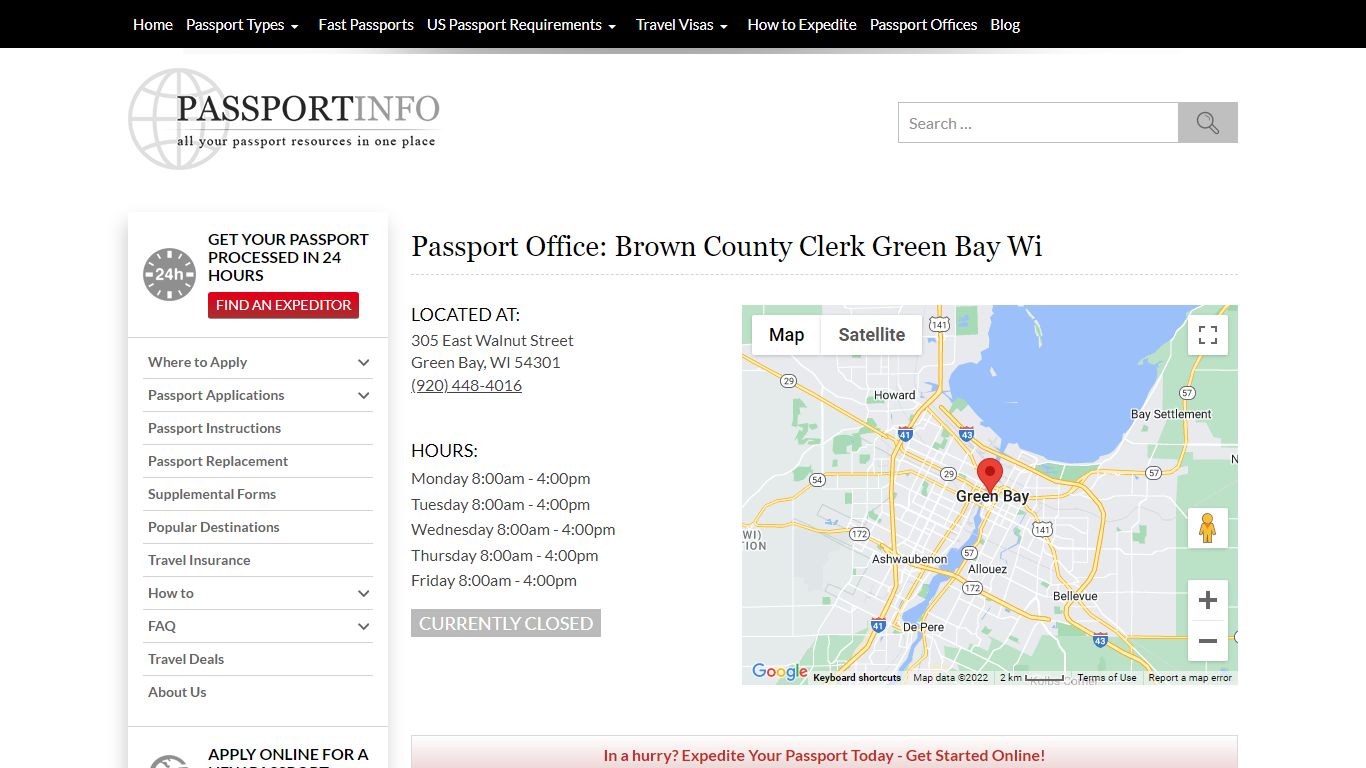 Passport Office: Brown County Clerk Green Bay Wi